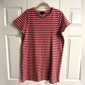 Women’s Large Banana Republic Coral/Blue Stripes Shift Dress